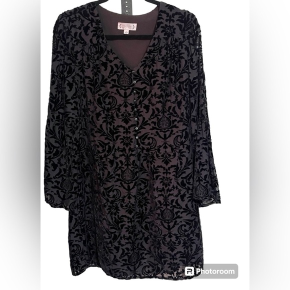 NWT Nanette Lepore Floral Velvety Lined Dress Sz 8 - Picture 1 of 10